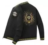 chaude veste blouson versace jeans homme black back broderie medusa